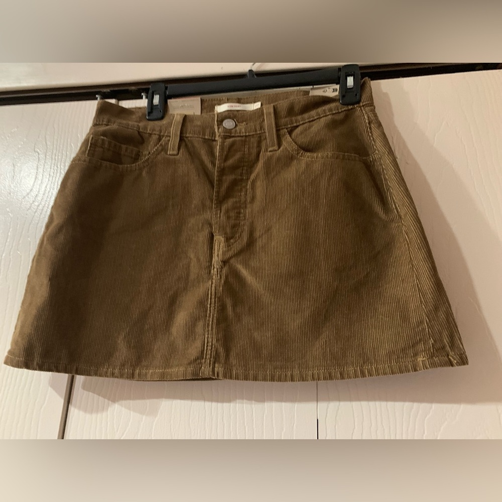 ICON Brown Corduroy Mini Skirt